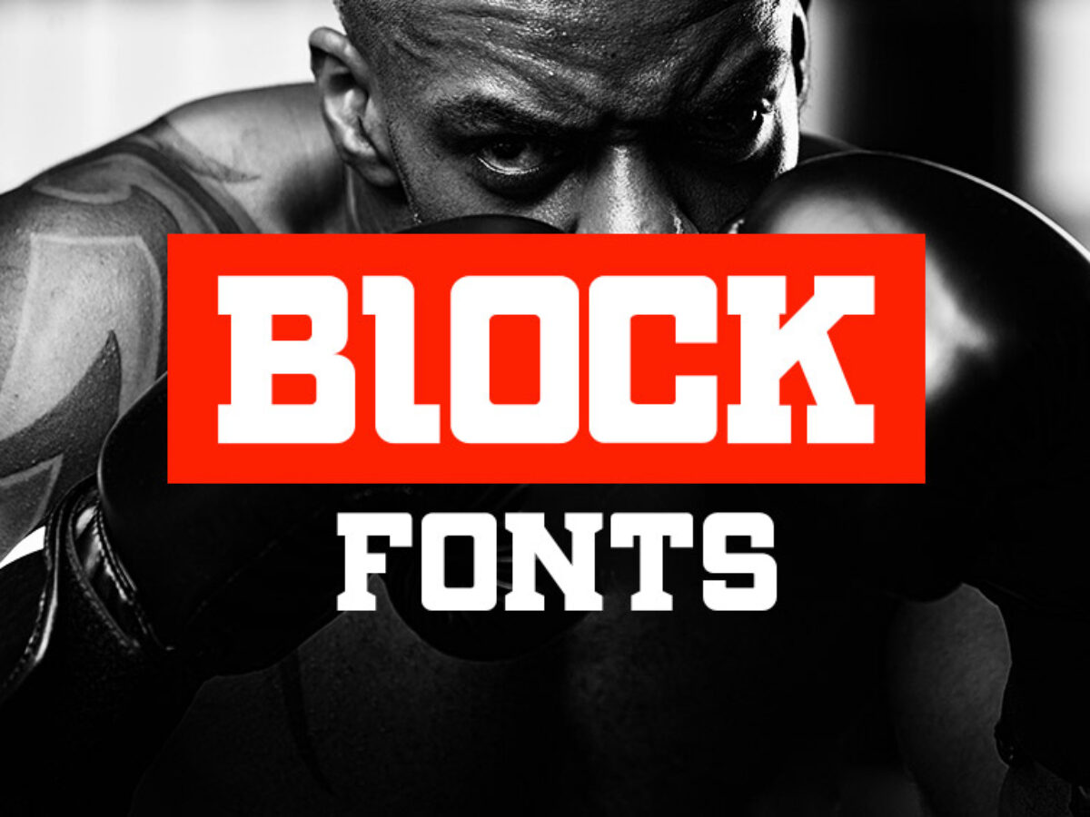 open block font free